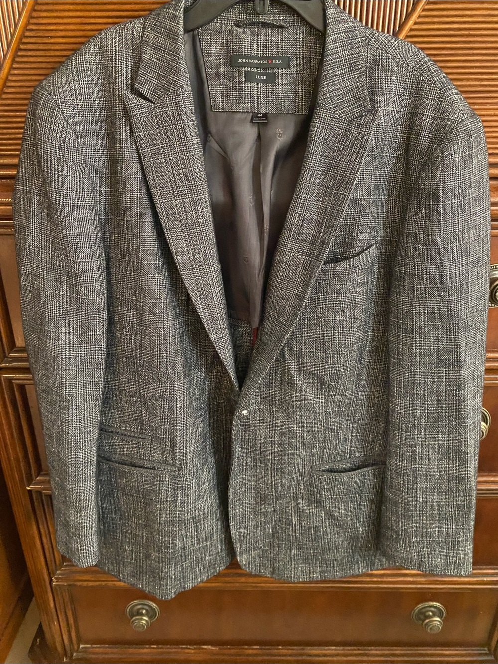 John Varvatos Heathered Gray Textured Sport Coat